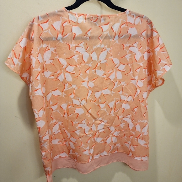 DKNY Women's Pitch Floral Blouse size L - Picture 2 of 9